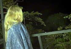 damn ghost cock slamming colombian blonde's big tits ass outdoors till cum mouth