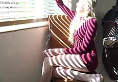 Blonde Model Fucked Unaware After Shoot Trap