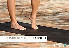 Kimberly kisselovich's petite frame ignites bold outdoor striptease heat