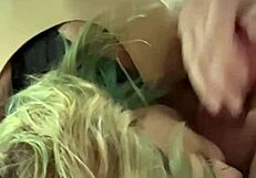 real hooker slurps cock deep in backseat... every cum drop swallowed?