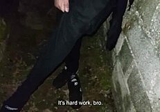 ever tried peeing and banging behind a church?