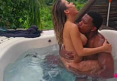 hot housewife rides monster cock doggystyle till squirting orgasm