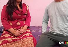 stepmom's tummy full from stepson's hot load