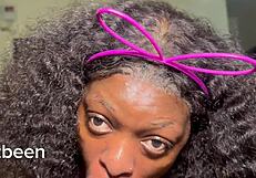 ebony babe's blowjob ends with face cum blast... more vids?