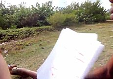 man, this nature boy rails big natural tit redhead artist doggystyle in florida jungle with bbc interracial