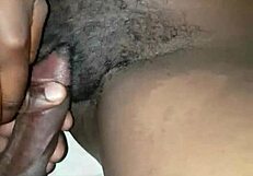 i pound this hairy pussy until it drips with my hot cum