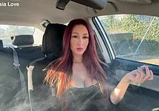 ever seen an italian milf like artemisia smoke sexy in her car?