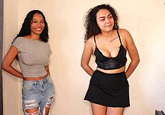 Shy Ebony Teen Mara Luv Swallows Cum In Debut Hardcore Group Deepthroat Blowjob