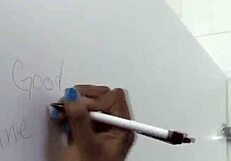Cali Sweets Takes on a White Cock Through the Glory Hole with Expert Oral Skills.