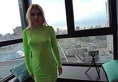 Blonde Employee Earns Cum-Filled Raise on All Fours