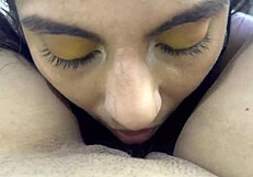 Step-Cousin Licks Unfaithful Lesbian's Pussy Outdoor God Forgive