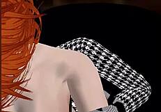 Red Slave Ravished by Mistress in Garage BDSM