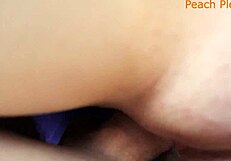 stepsis cums hard on oiled big cock close up