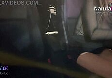 i tease gas station guy flashing my tits through see-through blouse