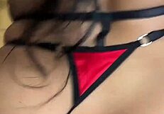 18YO LATINA SLUT RIDES COCK BACKSTAGE DURING LINGERIE SHOOT