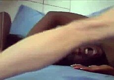 french black girl shakes her bubble butt on massive interracial cock