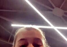 JuicyLussie GETS POUNDED hard in gym fuck frenzy