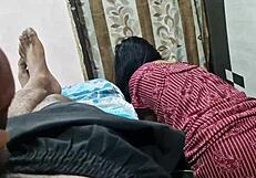 maid pinky bends over showing ass while cleaning then gets doggystyle pounded hard