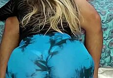 Curvy Mature Latina Deepthroats Young Stud Breathlessly in Intense Oral