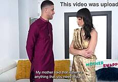 latina desi stepmom sasha pearl swaps with brandy salazar gangbang