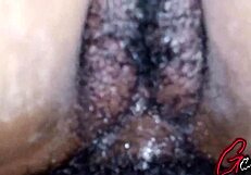 Close-Up Hairy Pussy Takes Massive Hairy BBC with Intense Moaning Orgasms