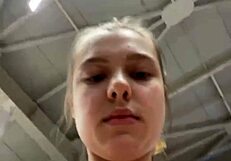 JuicyLussie GETS POUNDED hard in gym fuck frenzy