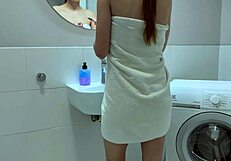 yo bathroom sex with my slutty gf gets super rough she loves it