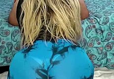 Curvy Mature Latina Deepthroats Young Stud Breathlessly in Intense Oral