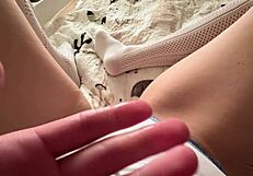 Petite Milf's Dripping Wet Pussy Lips and Huge Clit in ASMR Close-Up