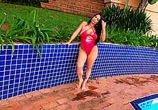 fitness exhibitionists flash tanned asses and tits in steamy gym housewife encounters