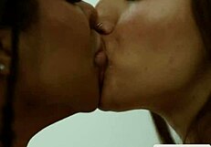 Kira Noir and Bella Rolland lick ebony pussies in hot interracial lesbian play