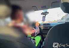 Uber Driver Convinced Me for Motel Fuck and Creampie in My Pussy!!