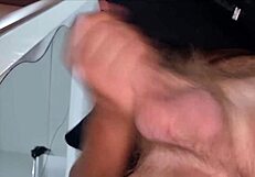 Italian Stepson's Huge Cock Fucks Bed Then Cums Hot Closeup on Phone