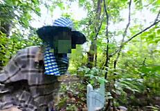 THAI GIRL HIKES FOREST STOPS FOR DOGGY CREAMPIE BEFORE MUSHROOM PICKING VOICE THAI 4K