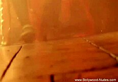 sexy brunette belly dancer teases with erotic nude moves