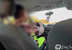 Uber Driver Convinced Me for Motel Fuck and Creampie in My Pussy!!