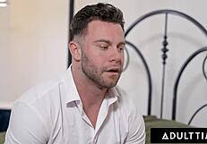 Petite Babe Ryan Reid Loves Boyfriend's Monster Cock Deepthroat Ride!