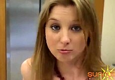 curvy sunny lane loves jizz as she bangs hard cock bent over in clinic.