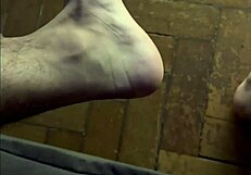 damn that brazilian has huge feet and monster black cock