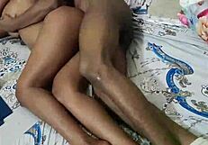 he woke tipsy ebony from sleep with dick fucking her pussy wide open part 3