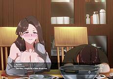stepmom cheats on husband with stepson in wild hentai game double penetration creampie