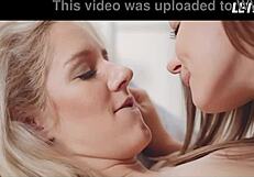 monique woods and merry pie kiss passionately sharing vibrator leading to explosive girl on girl orgasms