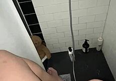 arabian snowwhite masturbates tight teen pussy in los angeles shower