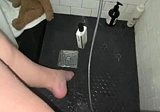 arabian snowwhite masturbates tight teen pussy in los angeles shower