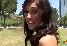 Foreign Student Gets Pussy Licked Doggystyle by Brunette in Heels