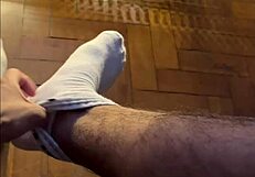 damn that brazilian has huge feet and monster black cock