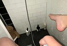 arabian snowwhite masturbates tight teen pussy in los angeles shower
