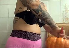 Hey hubby friend, dinner's ready but my pussy's the real halloween treat??