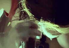 Damn! Beautiful cheating wife sucks friend's cock and swallows every drop!