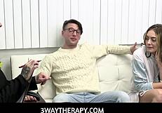 big tits milf therapist lily lane leads family sex therapy threesome with teen stepdaughter jc wilds and stepdad celtic iron